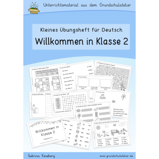 Willkommen in Klasse 2 (Übungsheft, Deutsch)