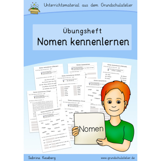 Nomen kennenlernen (Übungsheft, Klasse 2)